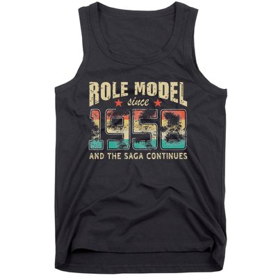 Role Model Born 1958 And The Saga Continues Birthday Tank Top