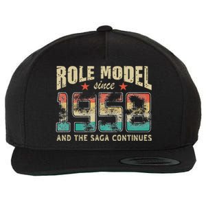 Role Model Born 1958 And The Saga Continues Birthday Wool Snapback Cap