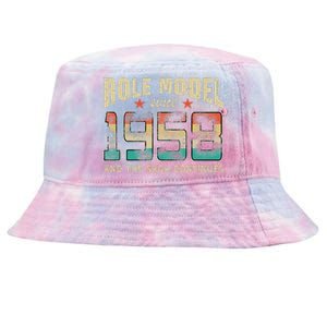 Role Model Born 1958 And The Saga Continues Birthday Tie-Dyed Bucket Hat