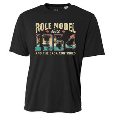 Role Model Born 1964 And The Saga Continues Birthday Cooling Performance Crew T-Shirt