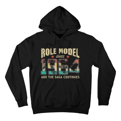 Role Model Born 1964 And The Saga Continues Birthday Hoodie