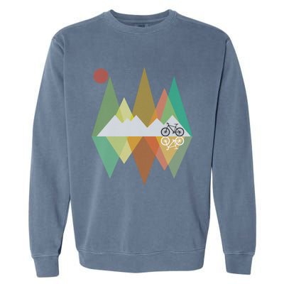 Retro Mountain Bike Gift Vintage Mtb Gift Garment-Dyed Sweatshirt