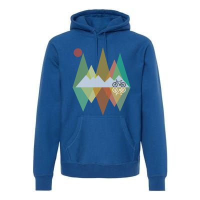 Retro Mountain Bike Gift Vintage Mtb Gift Premium Hoodie