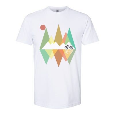 Retro Mountain Bike Gift Vintage Mtb Gift Softstyle CVC T-Shirt