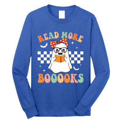 Read More Books Funny Teacher Halloween Ghost Reading Books Gift Long Sleeve Shirt