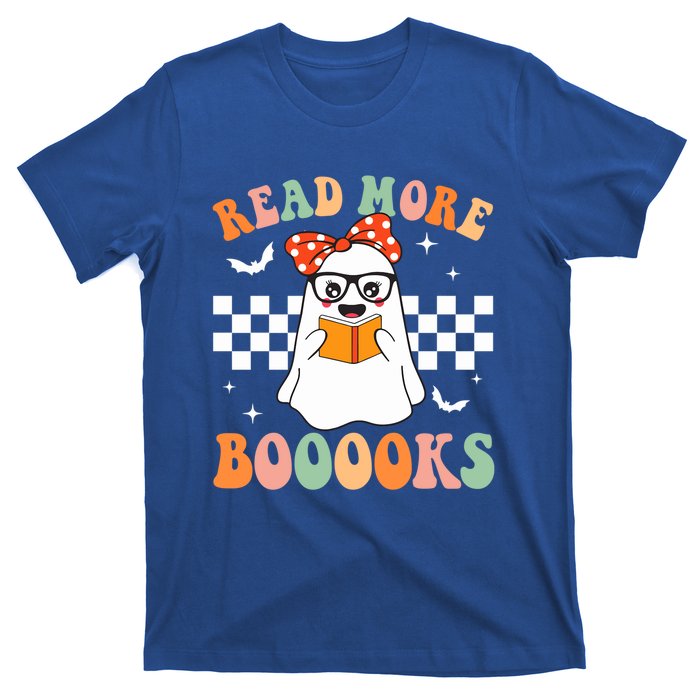 Read More Books Funny Teacher Halloween Ghost Reading Books Gift T-Shirt