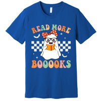 Read More Books Funny Teacher Halloween Ghost Reading Books Gift Premium T-Shirt