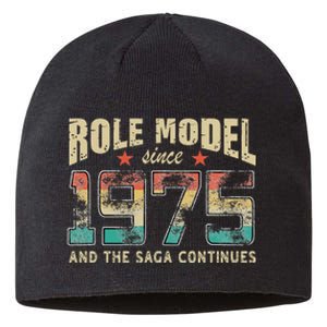 Role Model Born 1975 And The Saga Continues Birthday Sustainable Beanie