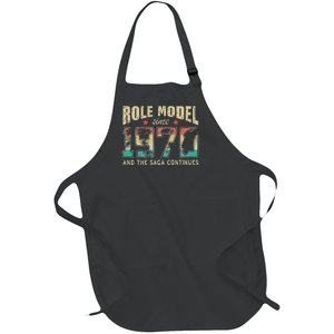 Role Model Born 1970 And The Saga Continues Birthday Full-Length Apron With Pockets