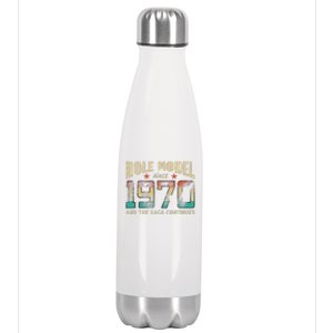 Role Model Born 1970 And The Saga Continues Birthday Stainless Steel Insulated Water Bottle