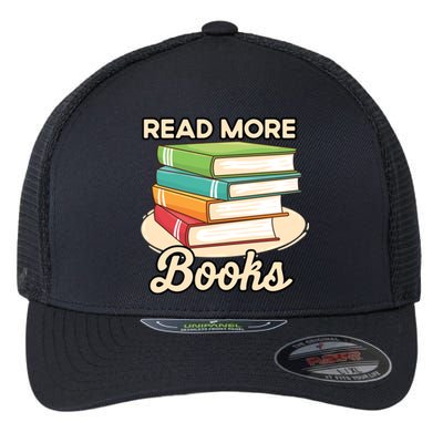 Read More Books Case National Read A Book Day Meaningful Gift Flexfit Unipanel Trucker Cap