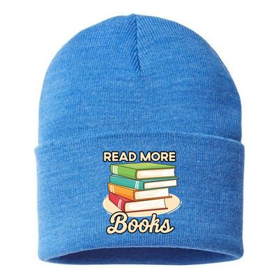 Read More Books Case National Read A Book Day Meaningful Gift Sustainable Knit Beanie