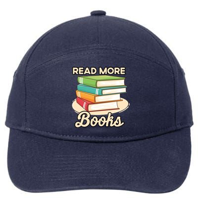 Read More Books Case National Read A Book Day Meaningful Gift 7-Panel Snapback Hat