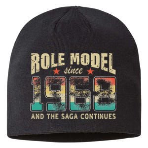 Role Model Born 1968 And The Saga Continues Birthday Sustainable Beanie