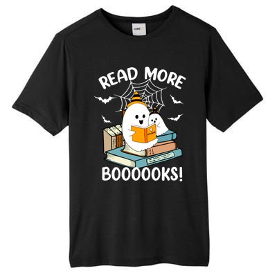 Read More Boooooks Cute Ghost Read More Boooooks Halloween Gift Tall Fusion ChromaSoft Performance T-Shirt