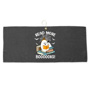 Read More Boooooks Cute Ghost Read More Boooooks Halloween Gift Large Microfiber Waffle Golf Towel