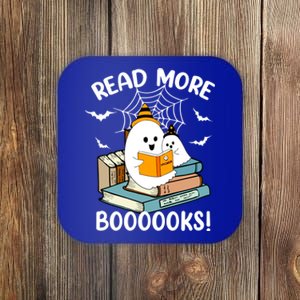 Read More Boooooks Cute Ghost Read More Boooooks Halloween Gift Coaster