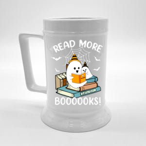 Read More Boooooks Cute Ghost Read More Boooooks Halloween Gift Beer Stein