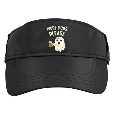 Retro More Boos Please Ghost Beer Halloween Costume Adult Drive Performance Visor