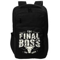 Rock Music Boss Final White Design Fun Music Lover Impact Tech Backpack