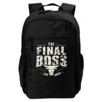 Rock Music Boss Final White Design Fun Music Lover Daily Commute Backpack