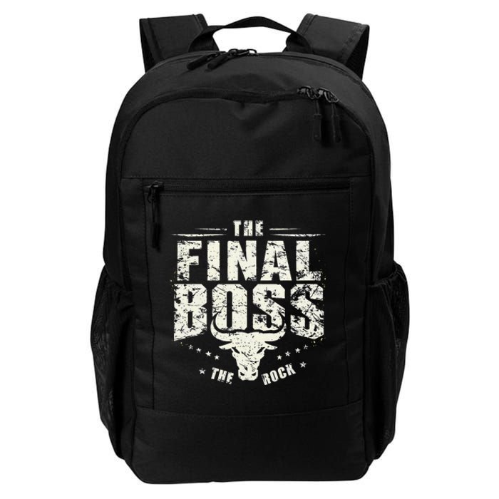 Rock Music Boss Final White Design Fun Music Lover Daily Commute Backpack