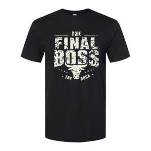 Rock Music Boss Final White Design Fun Music Lover Softstyle CVC T-Shirt