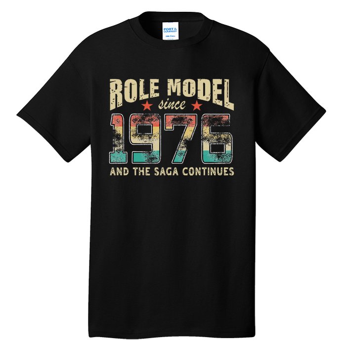 Role Model Born 1976 And The Saga Continues Birthday Tall T-Shirt