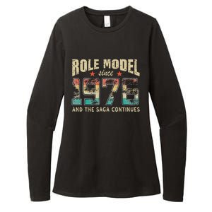 Role Model Born 1976 And The Saga Continues Birthday Womens CVC Long Sleeve Shirt