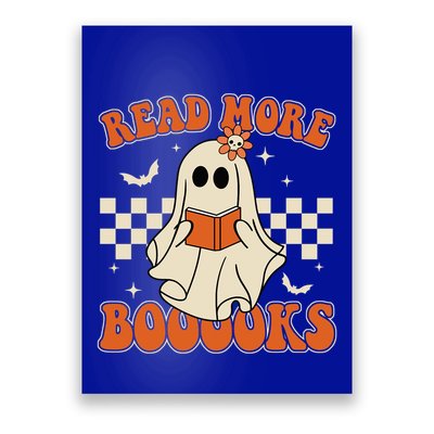 Read More Books Spooky Teacher Halloween Ghost Reading Books Gift Poster