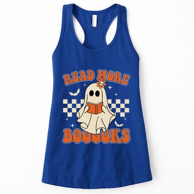 Read More Books Spooky Teacher Halloween Ghost Reading Books Gift Womens Tank Top