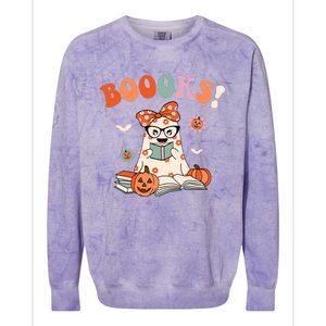 Read More Books Spooky Teacher Cute Halloween Colorblast Crewneck Sweatshirt