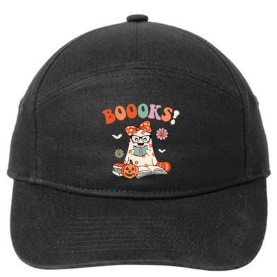 Read More Books Spooky Teacher Cute Halloween 7-Panel Snapback Hat