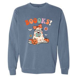 Read More Books Spooky Teacher Cute Halloween Garment-Dyed Sweatshirt