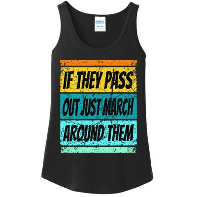 Retro Marching Band Pass Out Band Camp Ladies Essential Tank