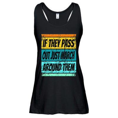 Retro Marching Band Pass Out Band Camp Ladies Essential Flowy Tank