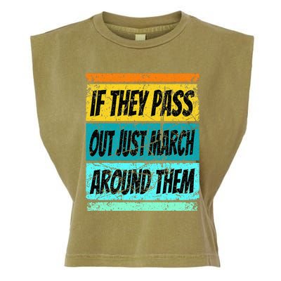 Retro Marching Band Pass Out Band Camp Garment-Dyed Women's Muscle Tee