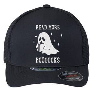 Read More Boooooks Cute Ghost Read More Boooooks Halloween Flexfit Unipanel Trucker Cap