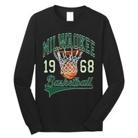 Retro Milwaukee Basketball 1968 Long Sleeve Shirt