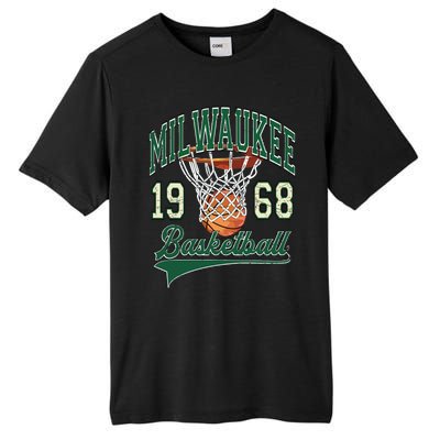 Retro Milwaukee Basketball 1968 Tall Fusion ChromaSoft Performance T-Shirt