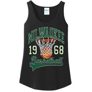 Retro Milwaukee Basketball 1968 Ladies Essential Tank