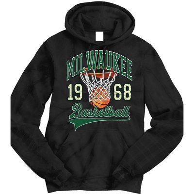 Retro Milwaukee Basketball 1968 Tie Dye Hoodie