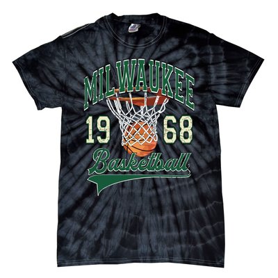 Retro Milwaukee Basketball 1968 Tie-Dye T-Shirt