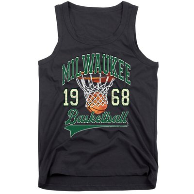 Retro Milwaukee Basketball 1968 Tank Top