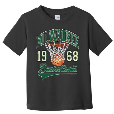 Retro Milwaukee Basketball 1968 Toddler T-Shirt