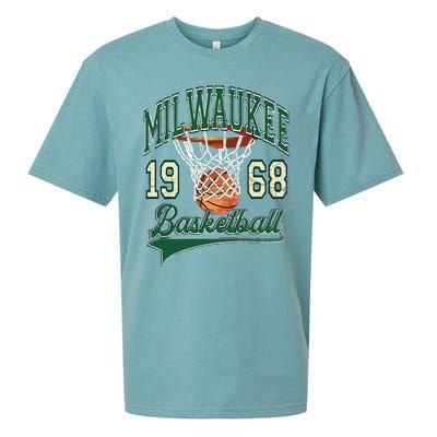 Retro Milwaukee Basketball 1968 Sueded Cloud Jersey T-Shirt