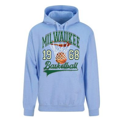 Retro Milwaukee Basketball 1968 Unisex Surf Hoodie