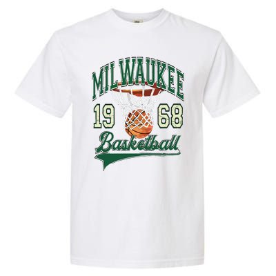 Retro Milwaukee Basketball 1968 Garment-Dyed Heavyweight T-Shirt