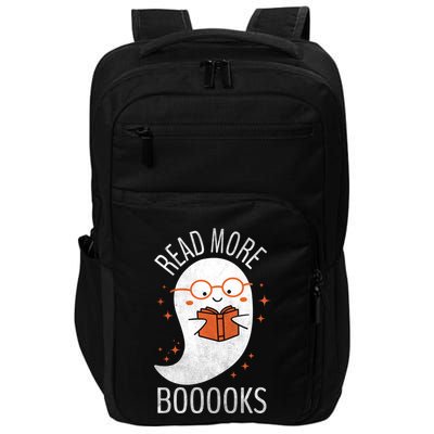 Read More Boooooks Gift Funny Ghost Reading Books Halloween Cool Gift Impact Tech Backpack