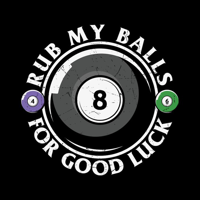 Rub My Balls For Good Luck Billiards Dad Gift For Father’s Day Drawstring Bag